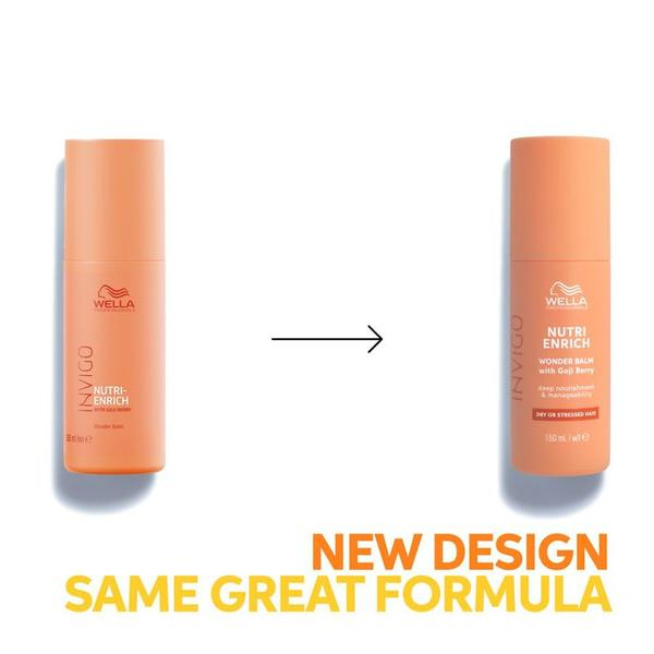 Tratament balsam pentru par uscat si deteriorat Wella Professionals Invigo Nutri Enrich Wonder Balm, 150 ml [2]