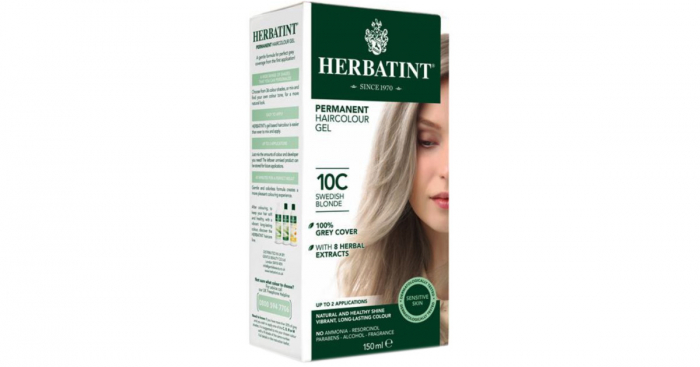 Vopsea de par permanenta fara amoniac Herbatint Blond Suedez 10C, 150 ml [2]