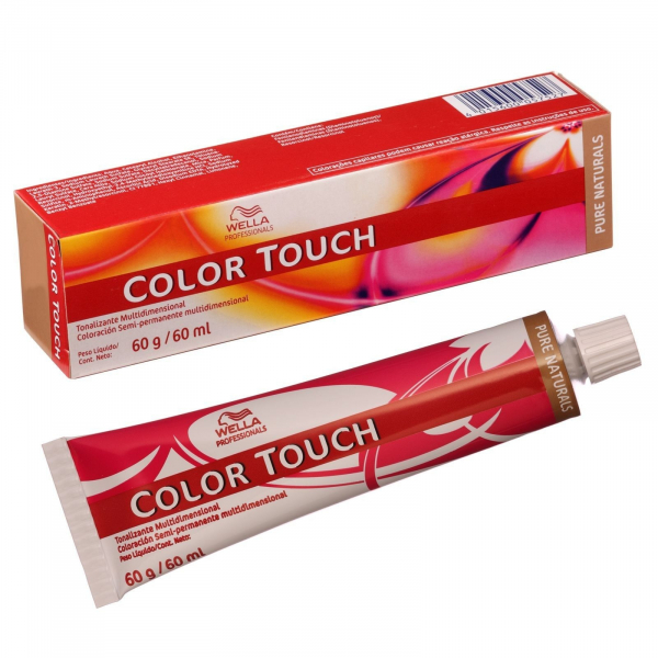 Vopsea de par semi-permanenta Wella Professionals Color Touch 2/0, Negru, 60 ml [2]