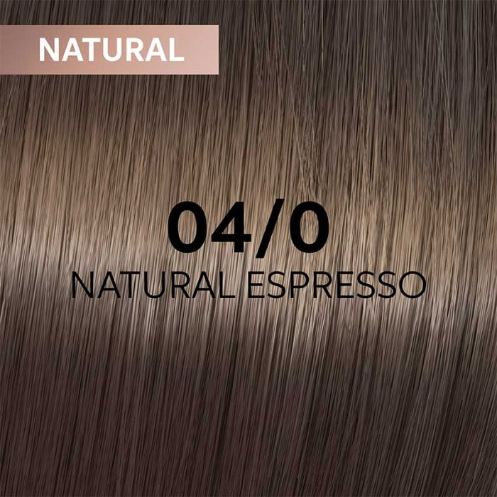 Vopsea de par semi-permanenta Wella Professionals Shinefinity Zero Lift Glaze 04/0, Natural Espresso, 60 ml [2]