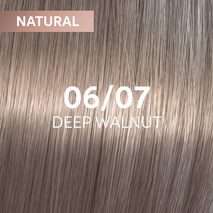 Vopsea de par semi-permanenta Wella Professionals Shinefinity Zero Lift Glaze 06/07, Natural Deep Walnut, 60 ml [2]