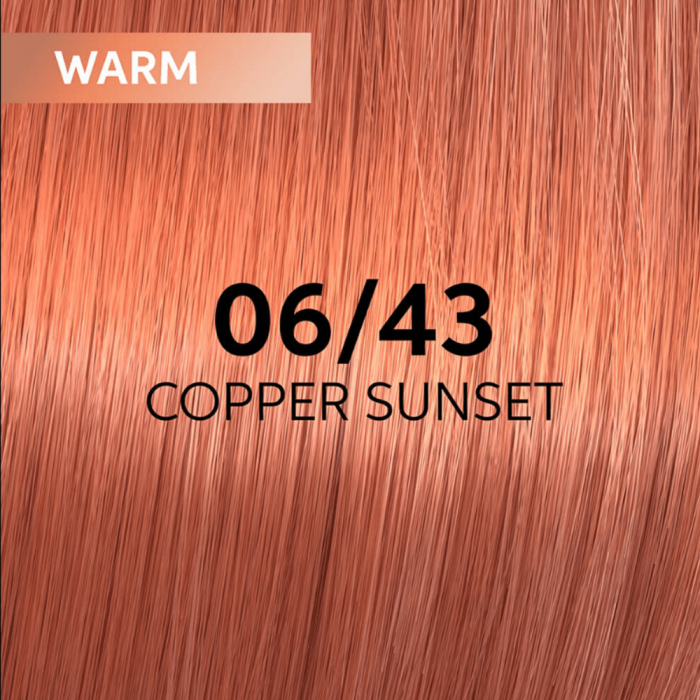 Vopsea de par semi-permanenta Wella Professionals Shinefinity Zero Lift Glaze 06/43, Warm Copper Sunset, 60 ml [2]