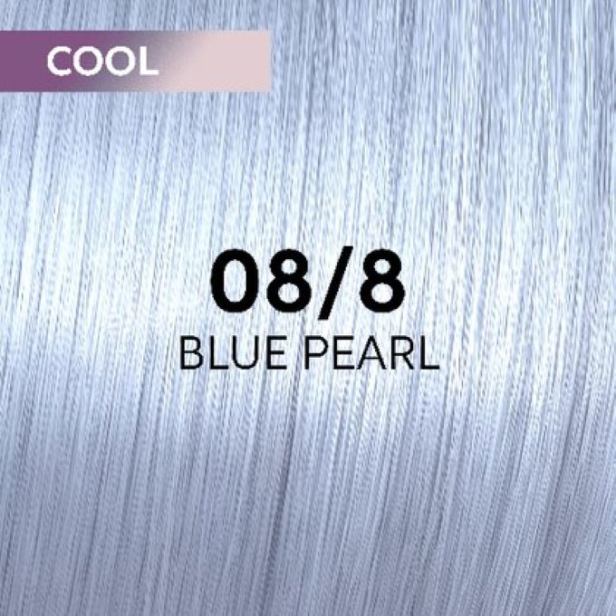 Vopsea de par semi-permanenta Wella Professionals Shinefinity Zero Lift Glaze 08/8, Cool Blue Pearl, 60 ml [2]