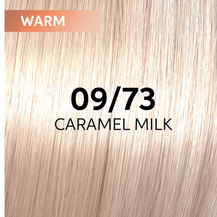Vopsea de par semi-permanenta Wella Professionals Shinefinity Zero Lift Glaze 09/73, Warm Caramel Milk, 60 ml [2]