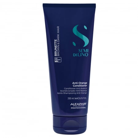 BALSAMURI - Balsam pentru neutralizarea tonurilor de portocaliu Alfaparf Semi di Lino Brunette Anti-Orange Conditioner 200 ml