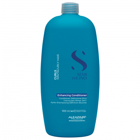 SAMPOANE - Balsam pentru par cret sau ondulat Alfaparf Semi di Lino Curls Enhancing, 1000 ml