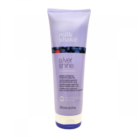 Balsam pentru par gri, blond sau alb Milk Shake Silver Shine, 250 ml [1]