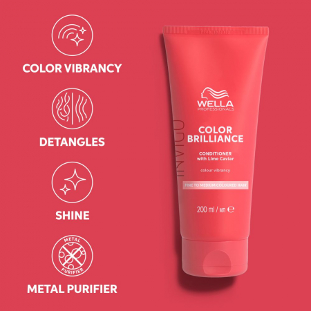 Balsam pentru par vopsit cu fir fin-normal Wella Professionals Invigo Brilliance, 200 ml [4]