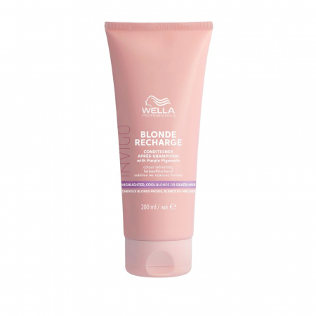 BALSAMURI - Balsam pentru pastrarea culorii pentru par vopsit blond rece Wella Professionals Invigo Recharge Cool Blonde, 200 ml