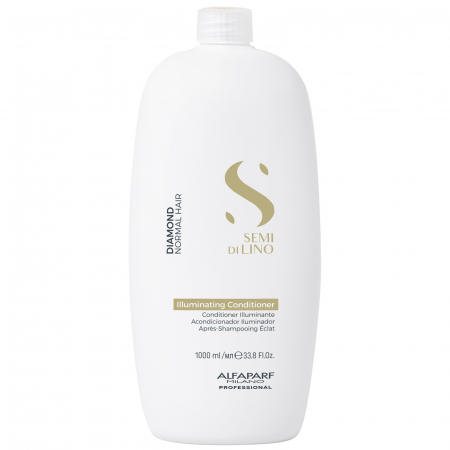 SAMPOANE - Balsam pentru stralucire fara sulfati Alfaparf Semi di Lino Diamond Illuminating Conditioner, 1000 ml