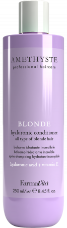 BALSAMURI - Balsam profesional  hidratant pentru par blond, cu acid hyaluronic si vitamina E, Farmavita Amethyste Blonde, 250 ml