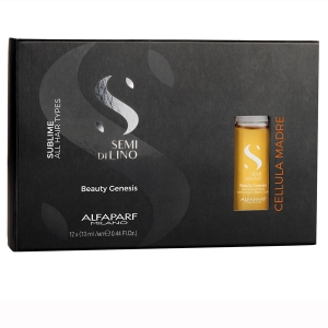 FIOLE TRATAMENT - Elixir de regenerare cu celule stem de argan Alfaparf Semi di Lino Sublime Cel Madre Beauty Genesis, 12x13 ml