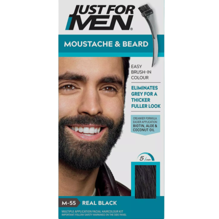 VOPSEA SI PRODUSE TEHNICE - Gel colorant pentru mustata si barba, Just For Men Real Black M55 Color Gel, 28 g