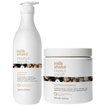 Kit hidratant si hranitor pentru par uscat si deteriorat Milk Shake Integrity & Strength [0]