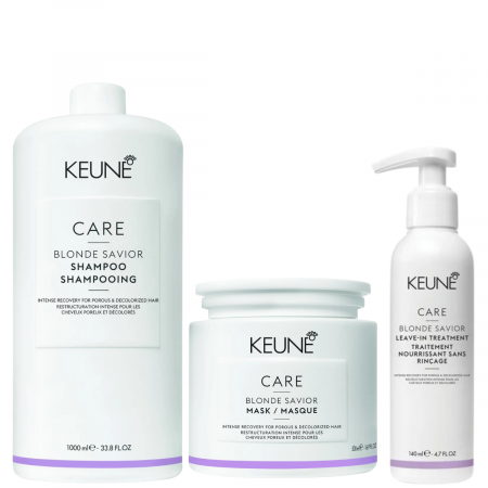 Kit pentru par blond Keune Care Blonde Savior, Salon Size [0]