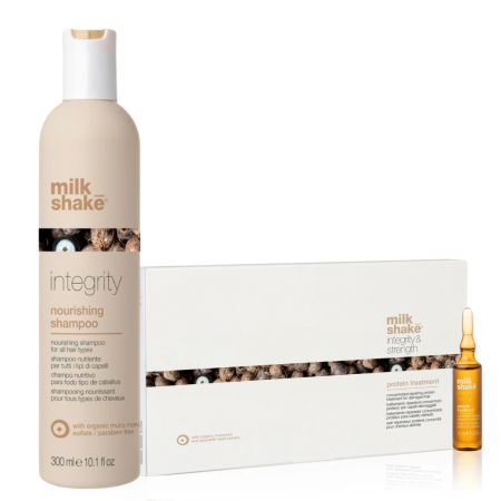 Kit revitalizant pentru par uscat si degradat Milk Shake Integrity [0]