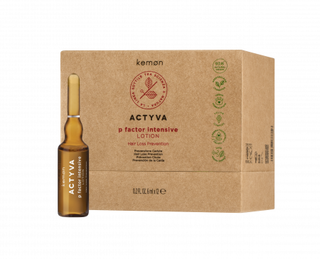 FIOLE TRATAMENT - Lotiune tratament anti-cadere, Kemon Actyva P Factor Intensive, 12 x 6 ml