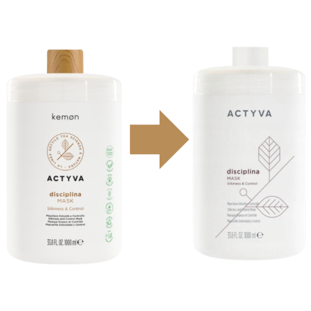 Masca anti-frizz pentru netezire si disciplinare Kemon Actyva Disciplina, 1000 ml [1]
