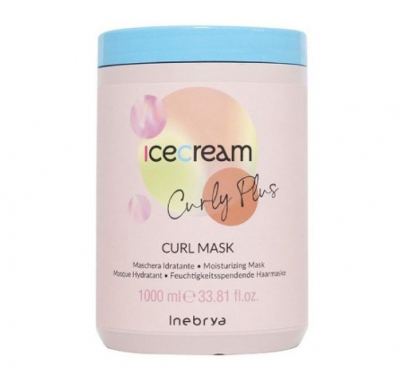 MASTI - Masca hidratanta pentru par cret/ondulat Inebrya Ice Cream Curly Plus, 1000 ml