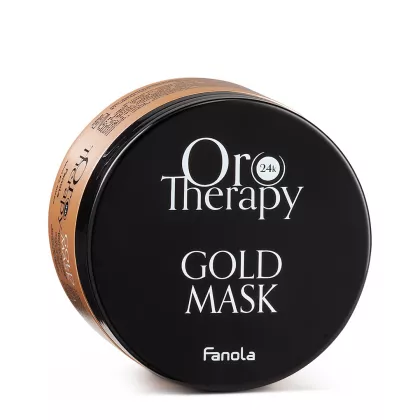 Masca iluminanta cu aur 24K si extract de trandafir, pentru toate tipurile de par, Fanola Oro Therapy, 300 ml [1]