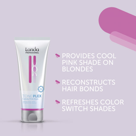 Masca nuantatoare cu pigmenti intensi, Londa Professional TonePlex Candy Pink, 200 ml [1]