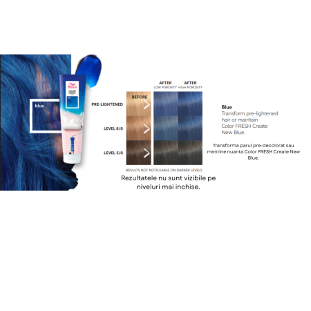 Masca nuantatoare Wella Color Fresh Blue Mask, 150 ml [3]