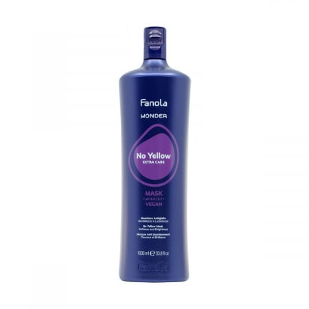 MASTI - Masca pentru par blond sau decolorat Fanola Wonder No Yellow Mask, 1000 ml