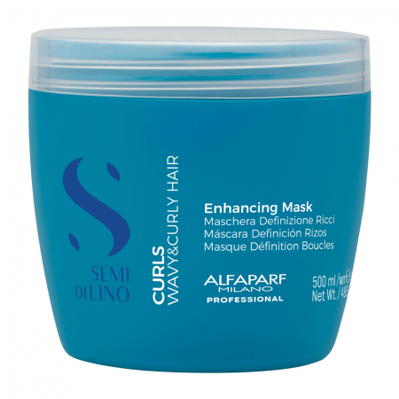 SAMPOANE - Masca pentru par cret sau ondulat Alfaparf Semi di Lino Curls Enhancing, 500 ml