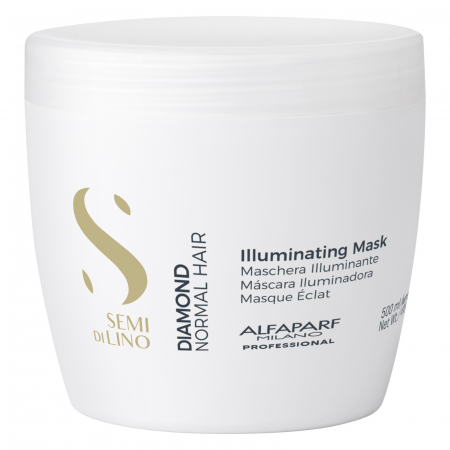 SAMPOANE - Masca pentru stralucire fara sulfati Alfaparf Semi di Lino Diamond Illuminating Mask, 500 ml