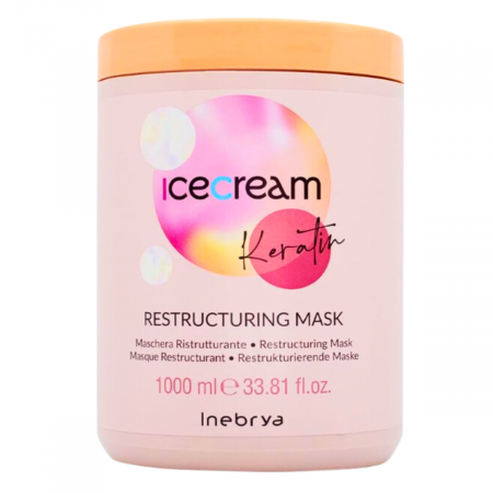 MASTI - Masca reparatoare cu keratina Inebrya Ice Cream, 1000 ml