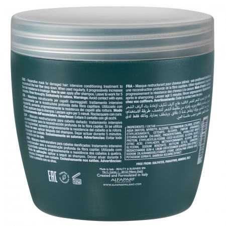 Masca reparatoare fara sulfati pentru par degradat Alfaparf Milano Semi di Lino Reconstruction, 500 ml [1]