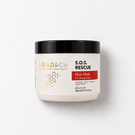 MASTI - Masca reparatoare pentru par degradat BOLD&Co SOS RESCUE Hair Mask, 500 ml