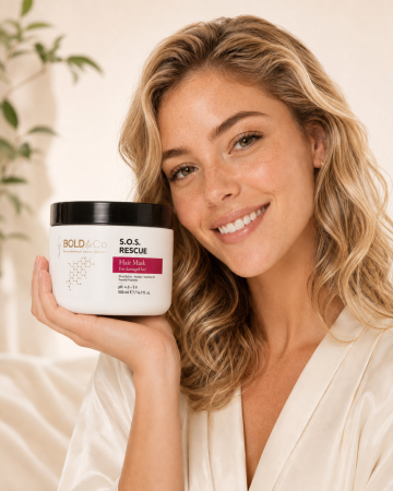 Masca reparatoare pentru par degradat BOLD&Co SOS RESCUE Hair Mask, 500 ml [5]