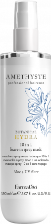 MASTI - Masca spray leave-in profesionala, cu aloe si filtre UV, Farmavita Amethyste Botanical Hydra 10 in 1, 150 ml