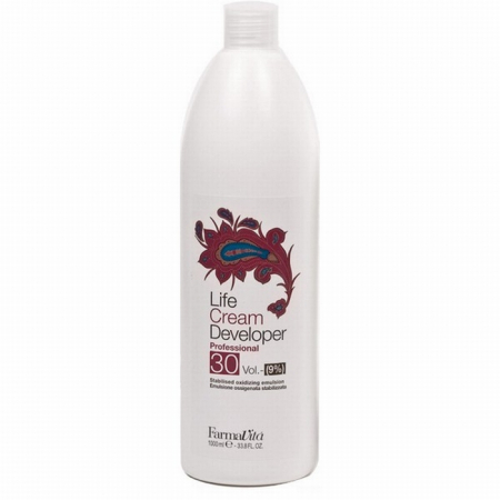 OXIDANTI DECOLORANTI SI PRODUSE TEHNICE - Oxidant crema Farmavita Life Cream Developer 30 Vol, 1000 ml