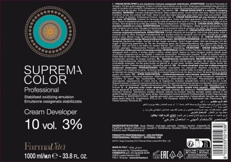 Oxidant crema Farmavita  Suprema Color Cream Developer 10 Vol, 1000 ml [1]