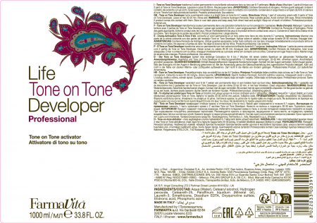 Oxidant ton pe ton Famavita Life Cream Developer , 1000 ml [1]