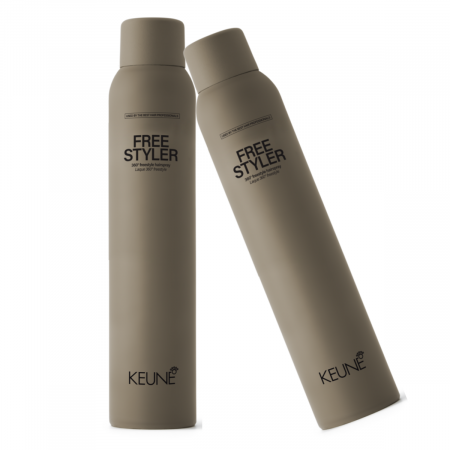 Pachet DUO Fixativ lejer multi-obiectiv Keune Style Free Styler Spray, 300 ml