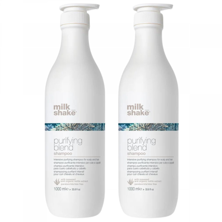 SAMPOANE - Pachet DUO Sampon anti-matreata Milk Shake Scalp Care Purifying Blend, 1000 ml