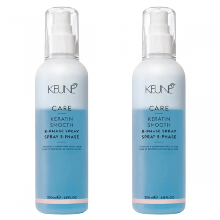 PACHETE CADOU SI SETURI - Pachet DUO Spray bifazic cu cheratina pentru disciplinare si fortifiere Keune Care Keratin Smooth, 200 ml