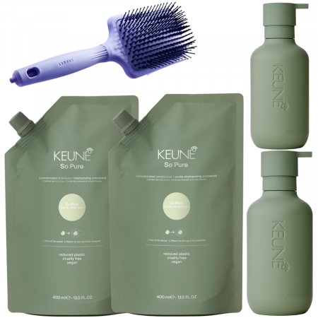 Pachet special Keune So Pure Clarify, Dispenser x 2 + Sampon + Balsam [0]