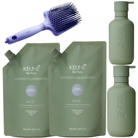 Pachet special Keune So Pure Cool, Dispenser x 2 + Sampon + Balsam [0]