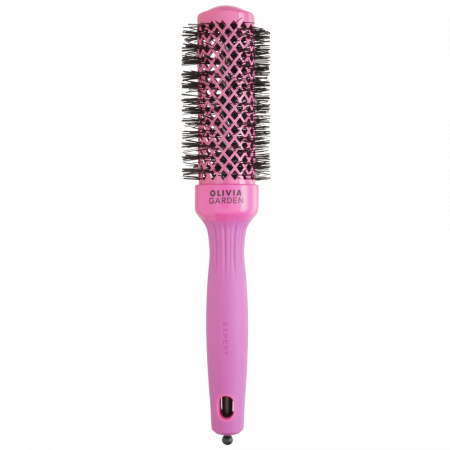 ACCESORII - Perie de păr profesională Expert Blowout Shine roz 35  MM Ceramic + Ion Olivia Garden