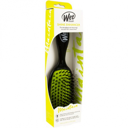 Perie de par Wet Brush Shine Enhancer pentru stralucire, Negru [2]