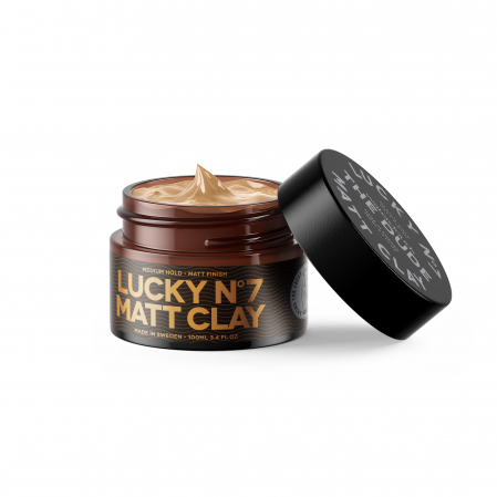 STYLING - Pomada barbati flexibila cu aspect mat Waterclouds The Dude Lucky Nr.7 Matt Clay, 100 ml