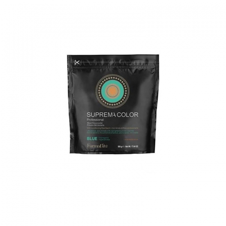 OXIDANTI DECOLORANTI SI PRODUSE TEHNICE - Pudra decoloranta 8 tonuri Farmavita Suprema Color Bleaching Powder Blue, 500 g