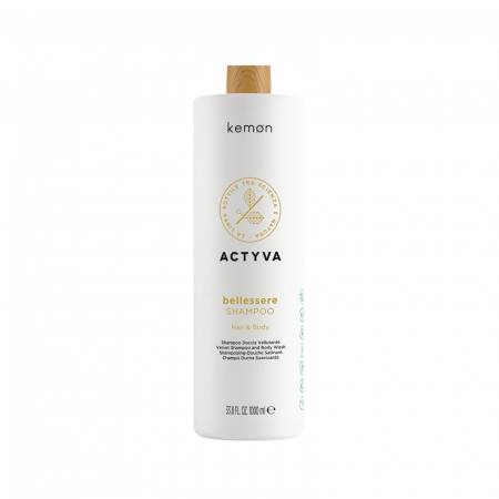 SAMPOANE - Sampon de catifelare pentru par si corp, Kemon Actyva Bellessere, 1000 ml