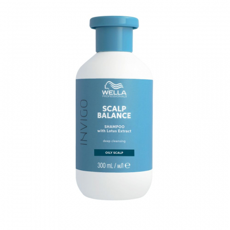 SAMPOANE - Sampon de curatare profunda pentru scalp gras, Wella Professionals Invigo Scalp Balance Deep Cleansing, 300 ml