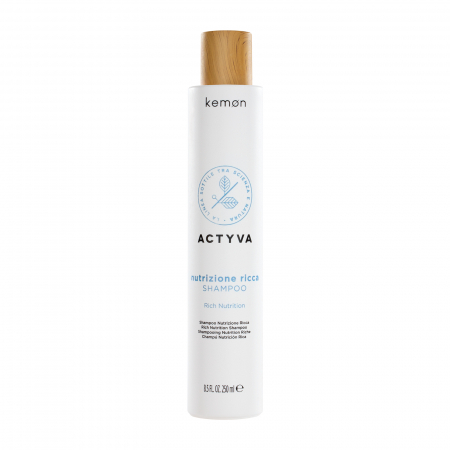 SAMPOANE - Sampon intens nutritiv pentru par foarte degradat, Kemon Actyva Nutrizione Ricca, 250 ml