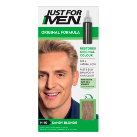 SAMPOANE - Sampon nuantator pentru barbati, Just For Men Sandy Blond H10, 60 g